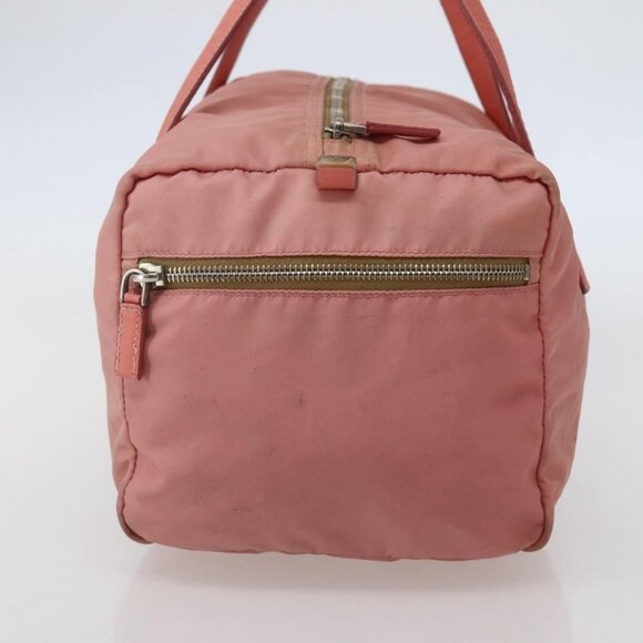 PRADA Hand Bag Nylon Pink Silver Auth - Picture 4 of 16